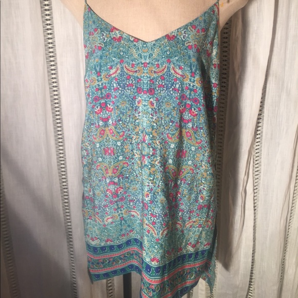 ANTHRO Maeve Anthropologie 100% silk Tunic Dress size 8 Medium - Picture 2 of 11